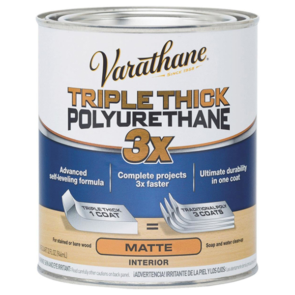 Rust-Oleum 1 Qt Varathane Triple Thick Polyurethane, Matte 304588